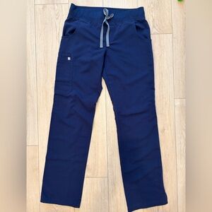 Figs Cade Cargo Navy scrub pants